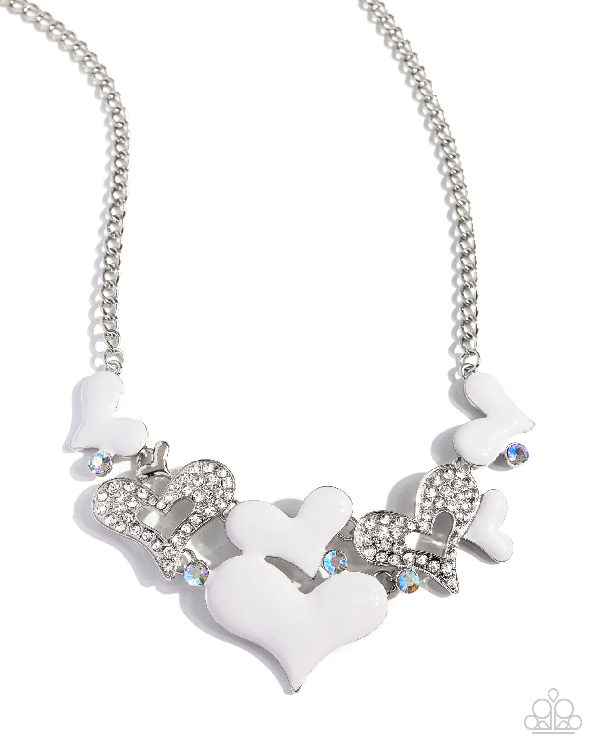 Room in My Heart for More - white - Paparazzi necklace