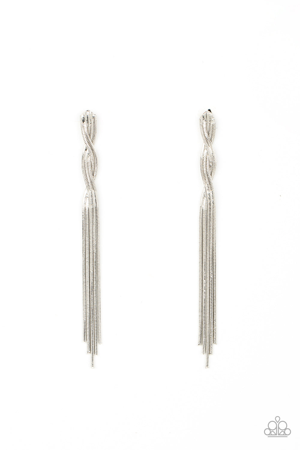 Ropin Rodeo Queen - silver - Paparazzi earrings