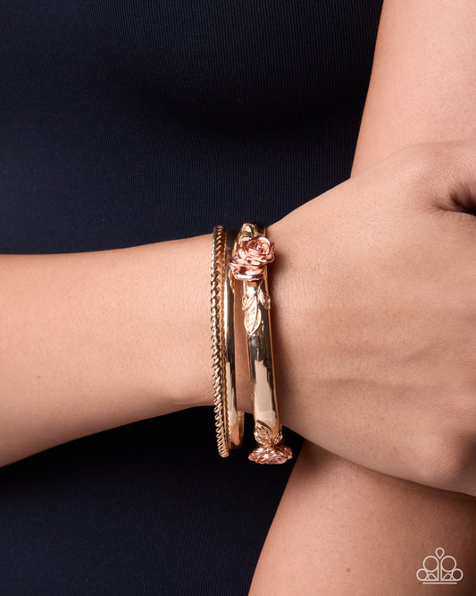Rose Rarity - gold - Paparazzi bracelet