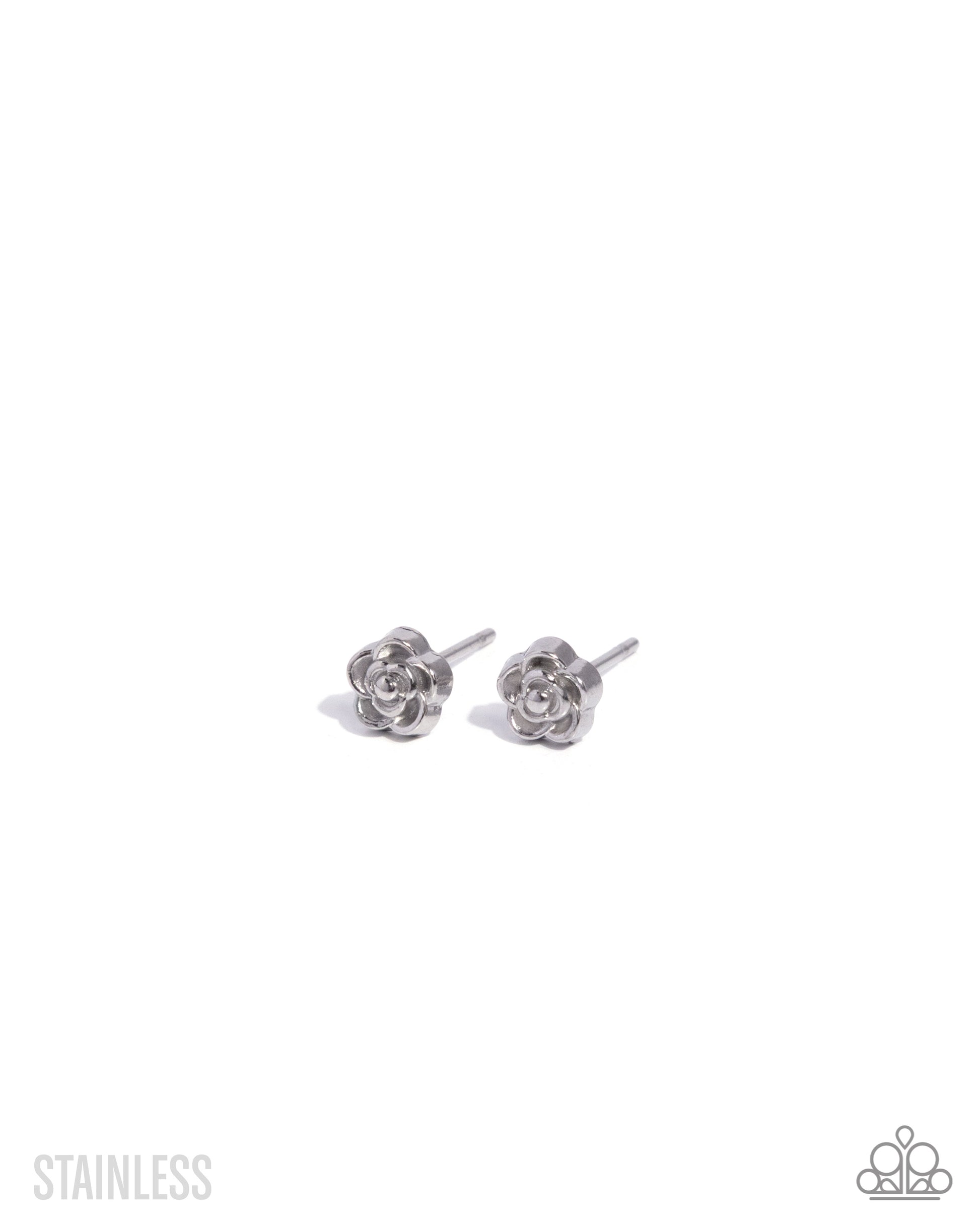 Rose Recognition - silver - Paparazzi earrings