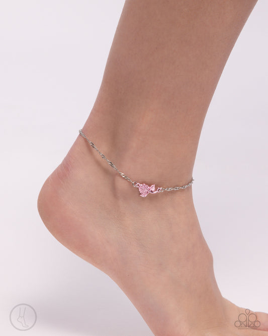 Rose Review - pink - Paparazzi anklet