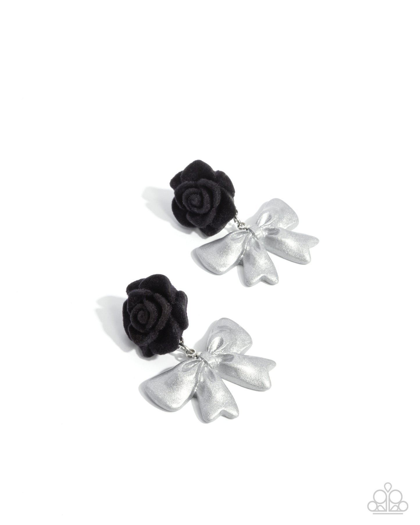 Rosette Rarity - black - Paparazzi earrings