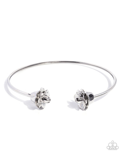 Rosy Radius - silver - Paparazzi necklace