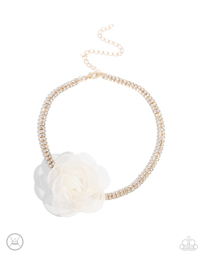 Rosy Range - gold - Paparazzi necklace
