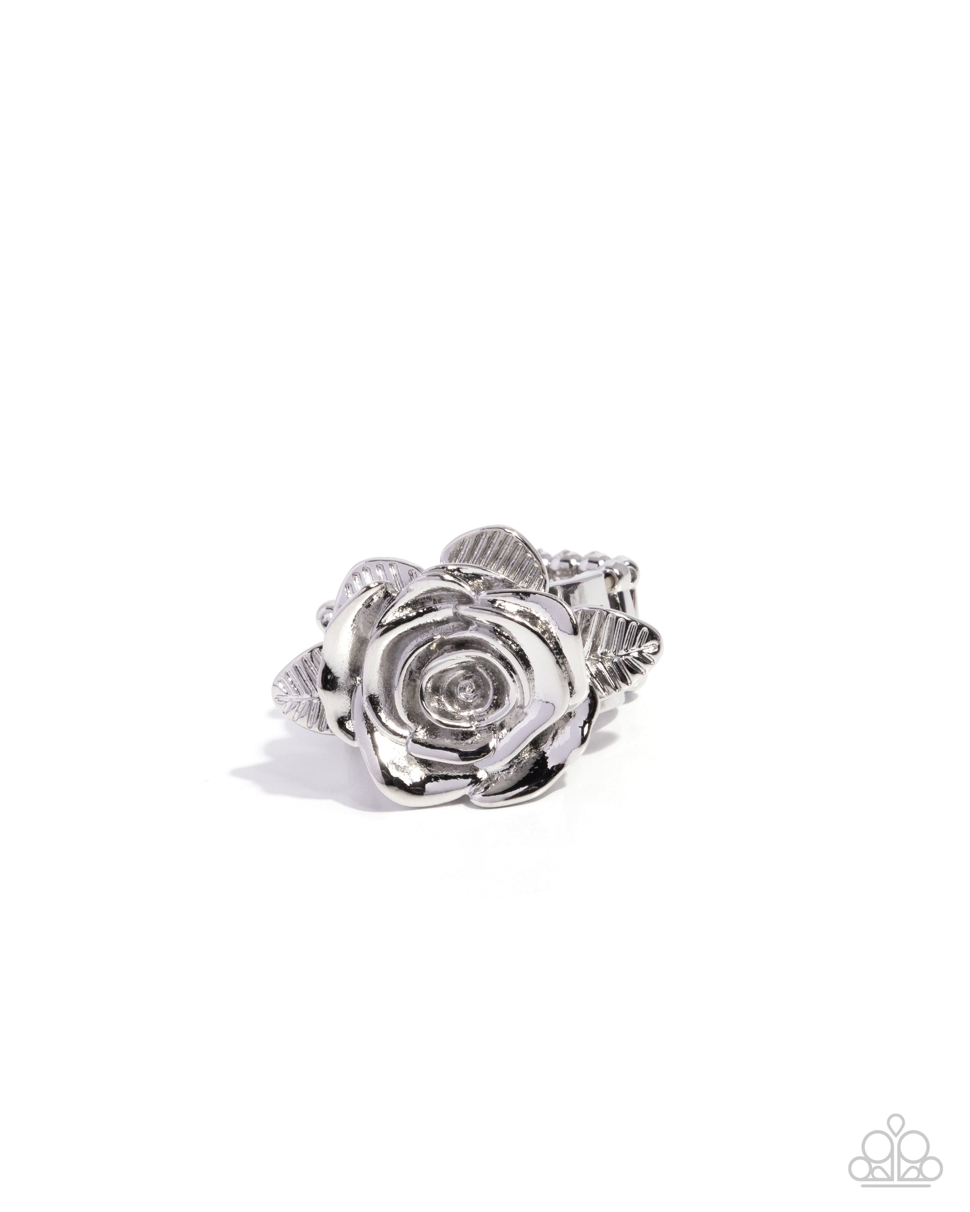 Rosy Refrain - silver - Paparazzi ring