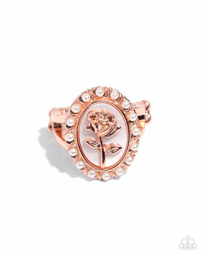 Rosy Reminder - copper - Paparazzi ring