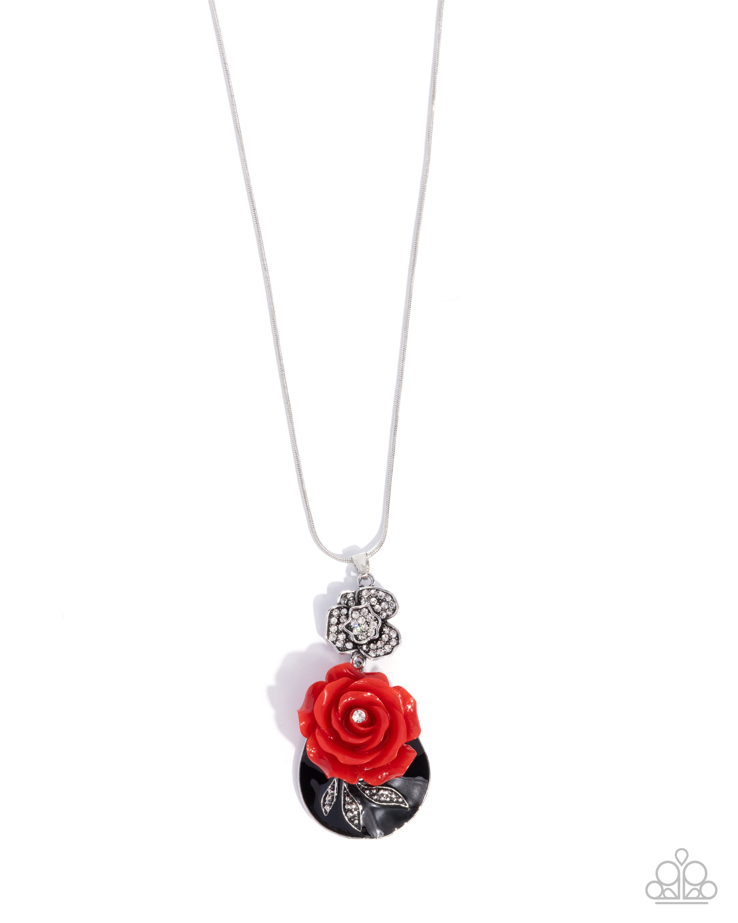 Rosy Rendezvous - red - Paparazzi necklace – JewelryBlingThing
