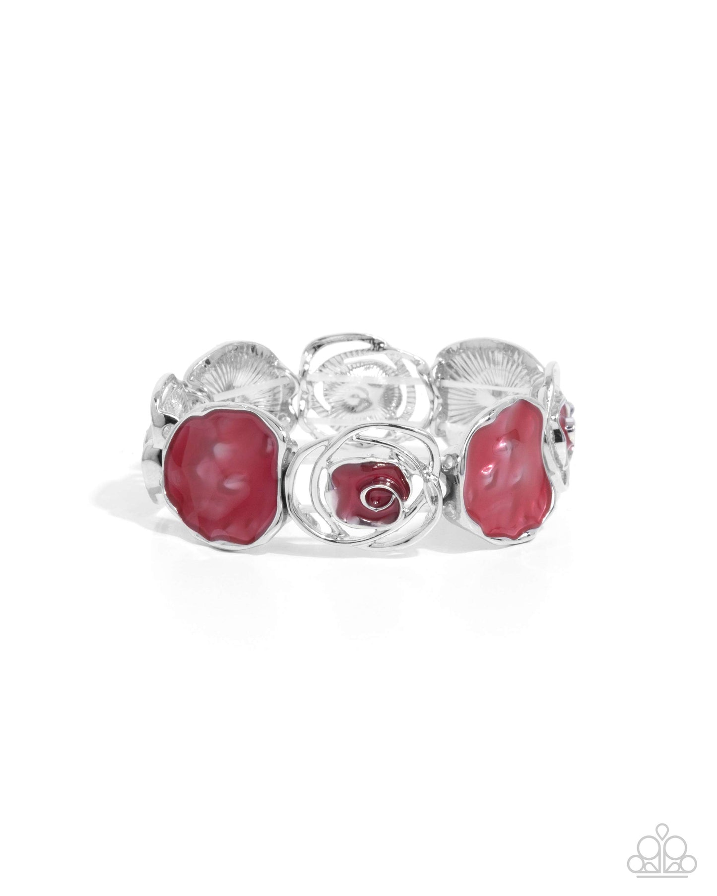 Rosy Rubato - red - Paparazzi bracelet
