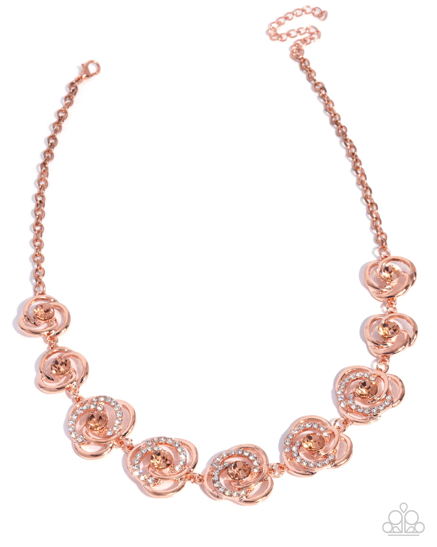 Rosy Ruling - copper - Paparazzi necklace