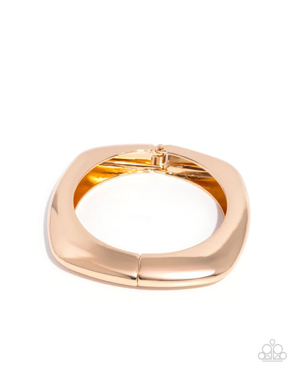 Rounded Reflection - gold - Paparazzi bracelet