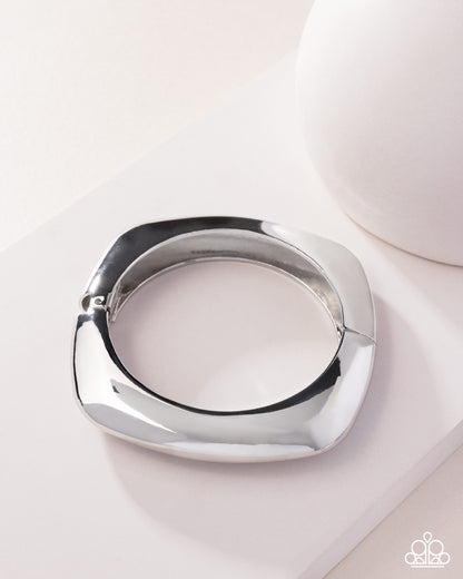Rounded Reflection - silver - Paparazzi bracelet