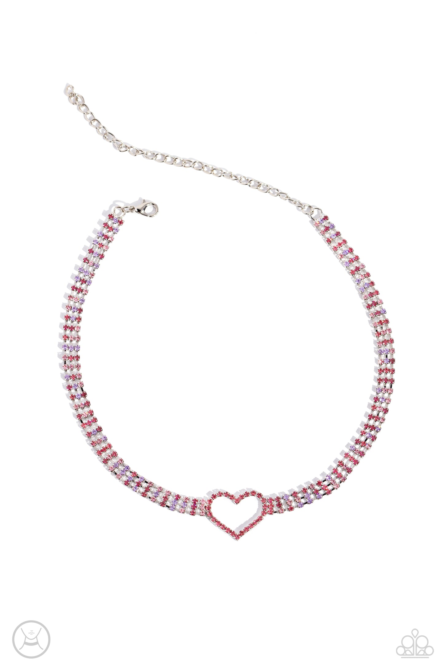 Rows of Romance - pink - Paparazzi necklace
