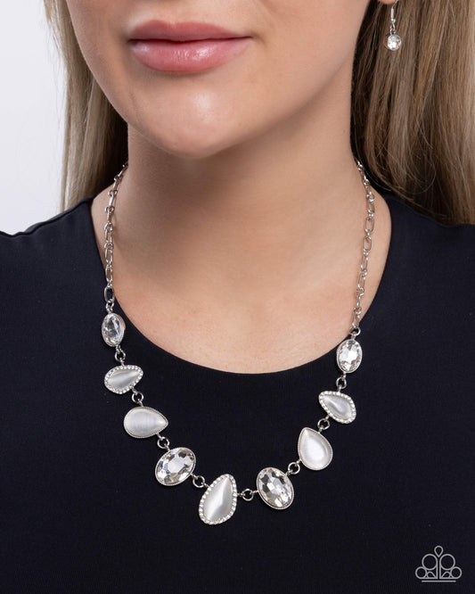 Royal Ready - white - Paparazzi necklace