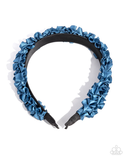 Ruffled Recruit - blue - Paparazzi headband