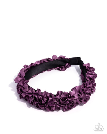 Ruffled Recruit - purple - Paparazzi headband