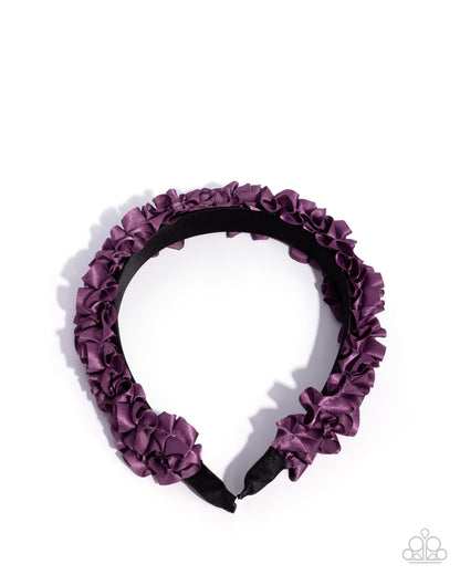 Ruffled Recruit - purple - Paparazzi headband