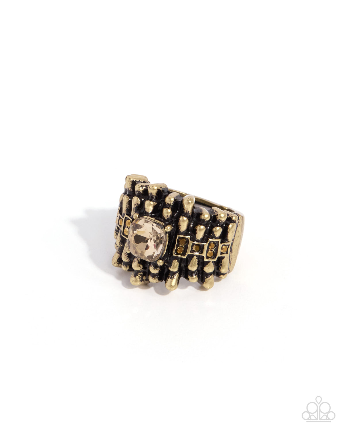 Rummaging Radiance - brass - Paparazzi ring