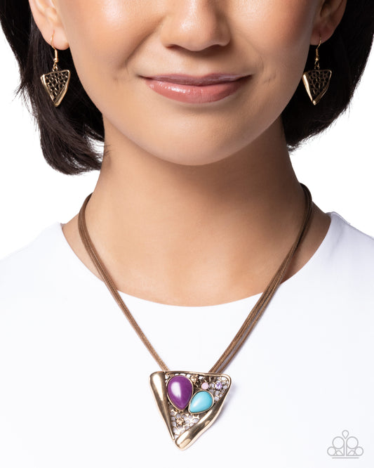 Runaway Rusticity - purple - Paparazzi necklace