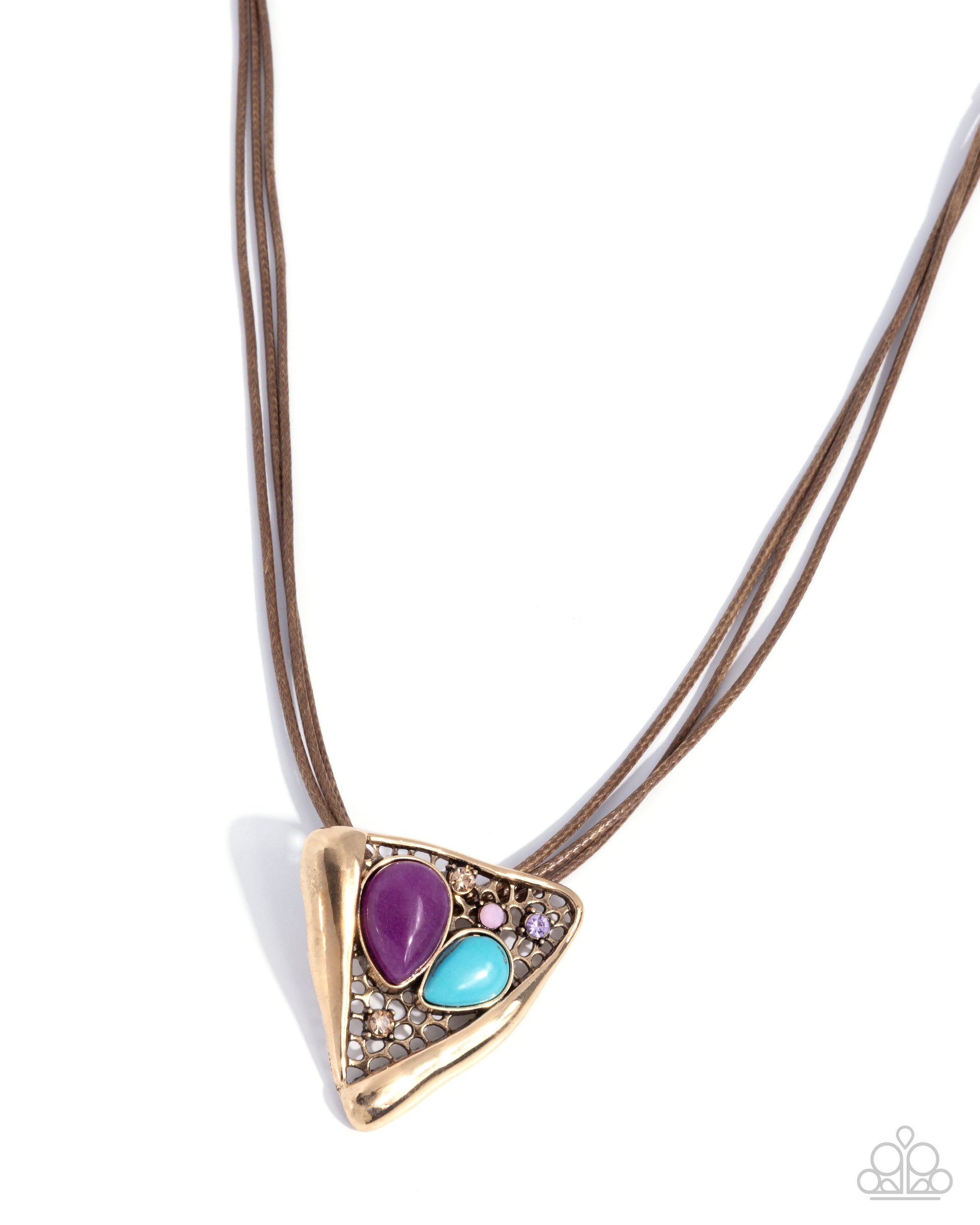 Runaway Rusticity - purple - Paparazzi necklace