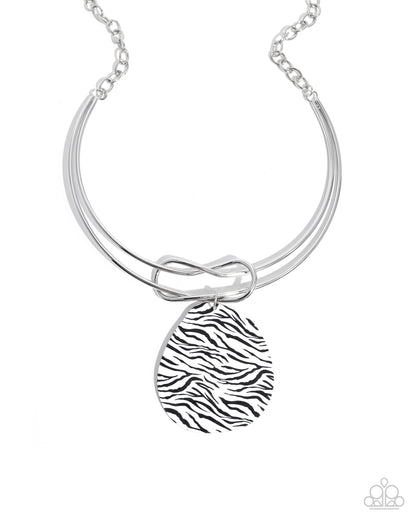 Running Wild - white - Paparazzi necklace