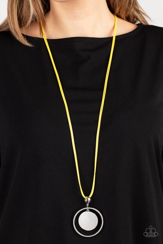 Rural Reflection - yellow - Paparazzi necklace