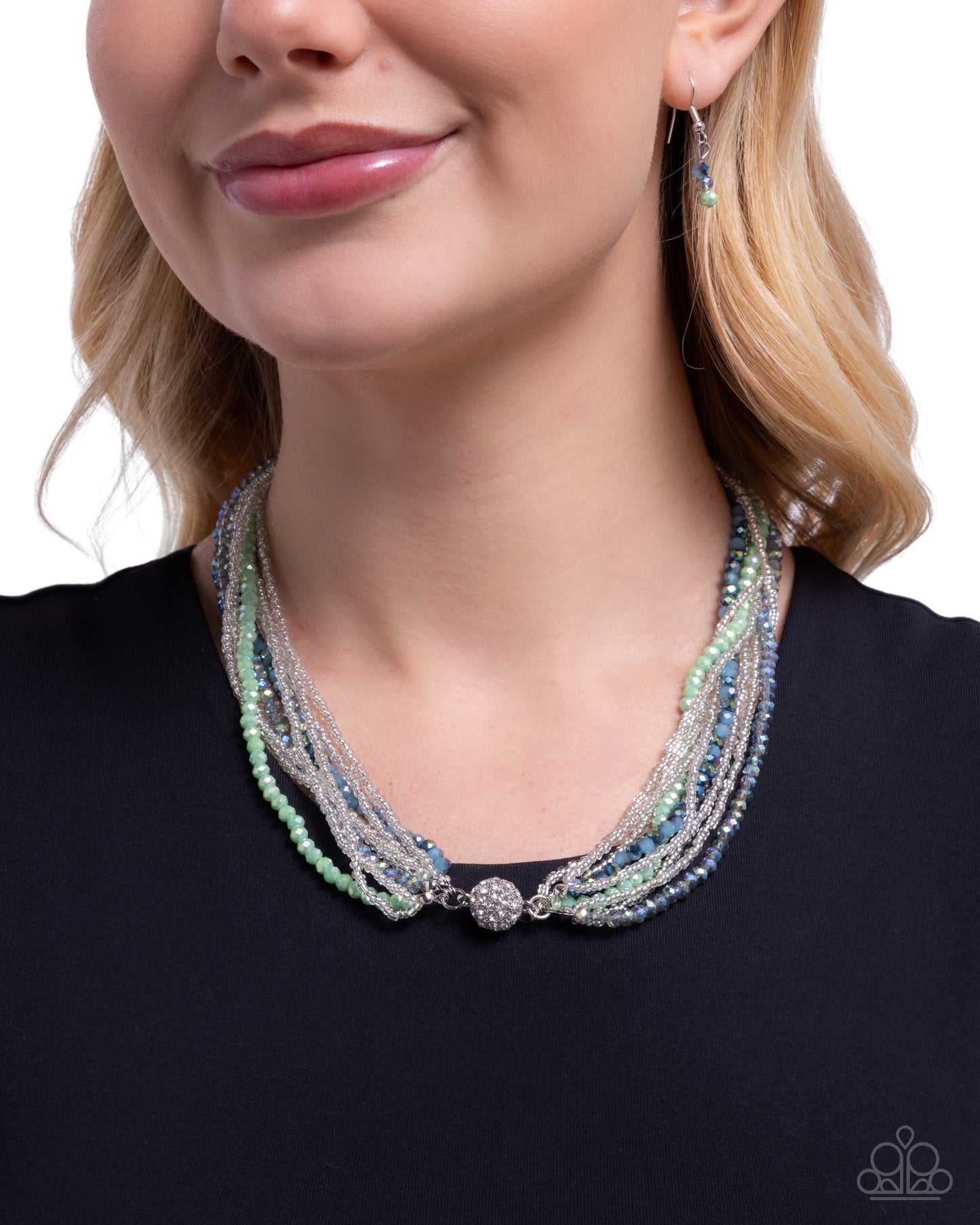 Rushing Radiance - green - Paparazzi necklace