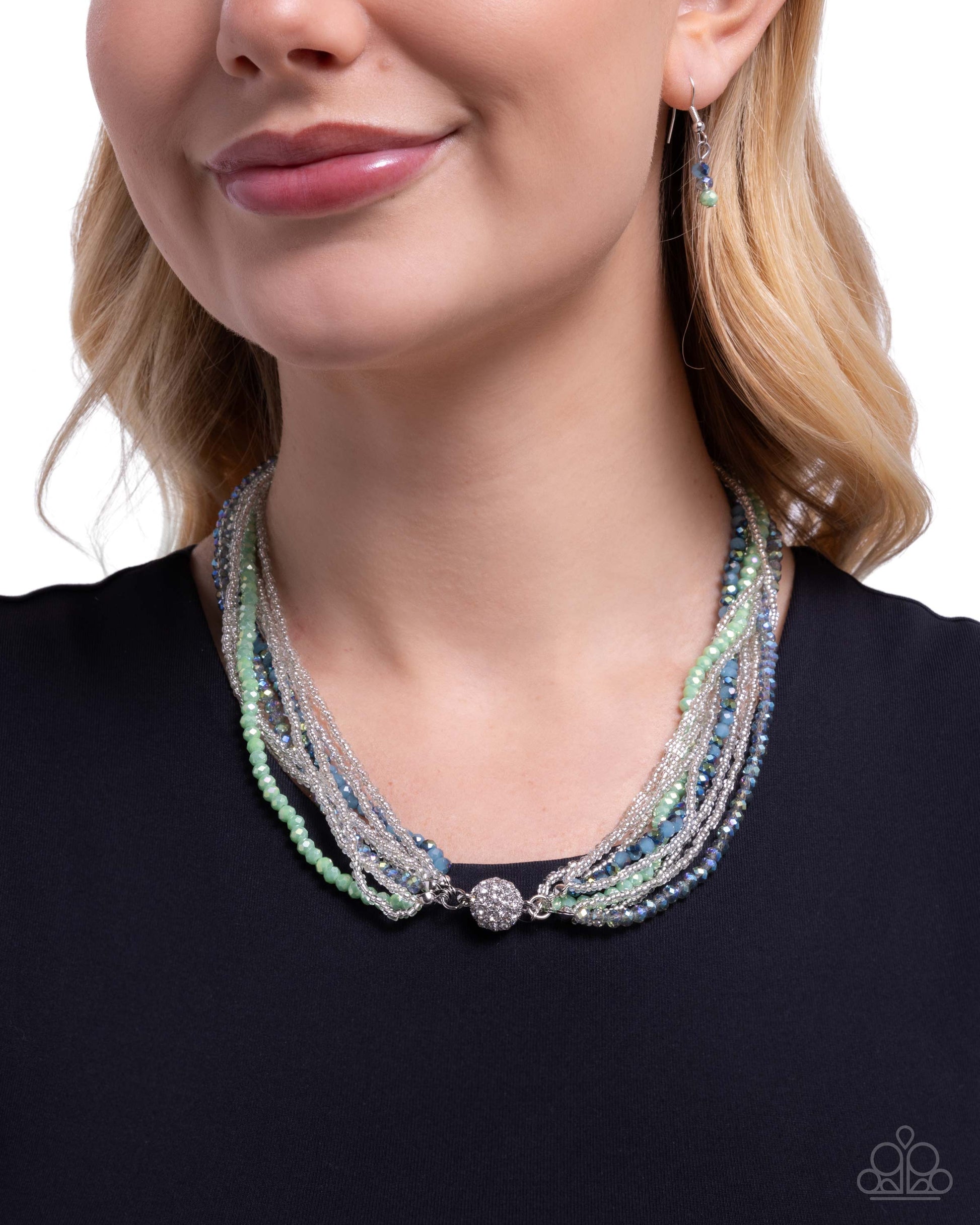 Rushing Radiance - green - Paparazzi necklace