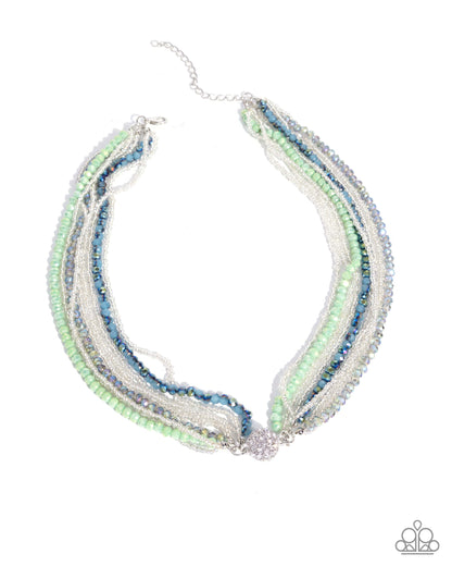 Rushing Radiance - green - Paparazzi necklace