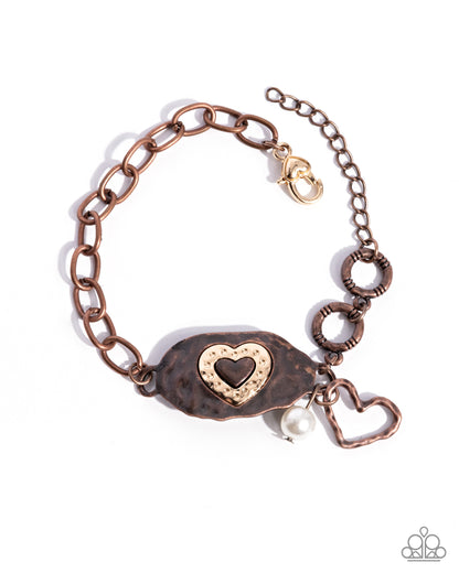 Rustic Reign - copper - Paparazzi bracelet