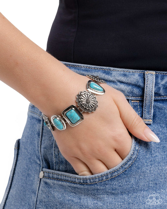 Rustic Remark - blue - Paparazzi bracelet