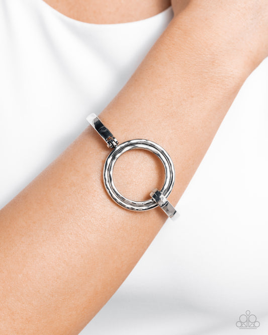 Rustic Review - silver - Paparazzi bracelet