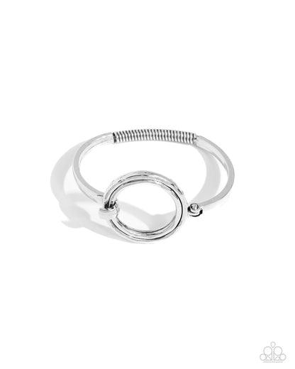 Rustic Review - silver - Paparazzi bracelet