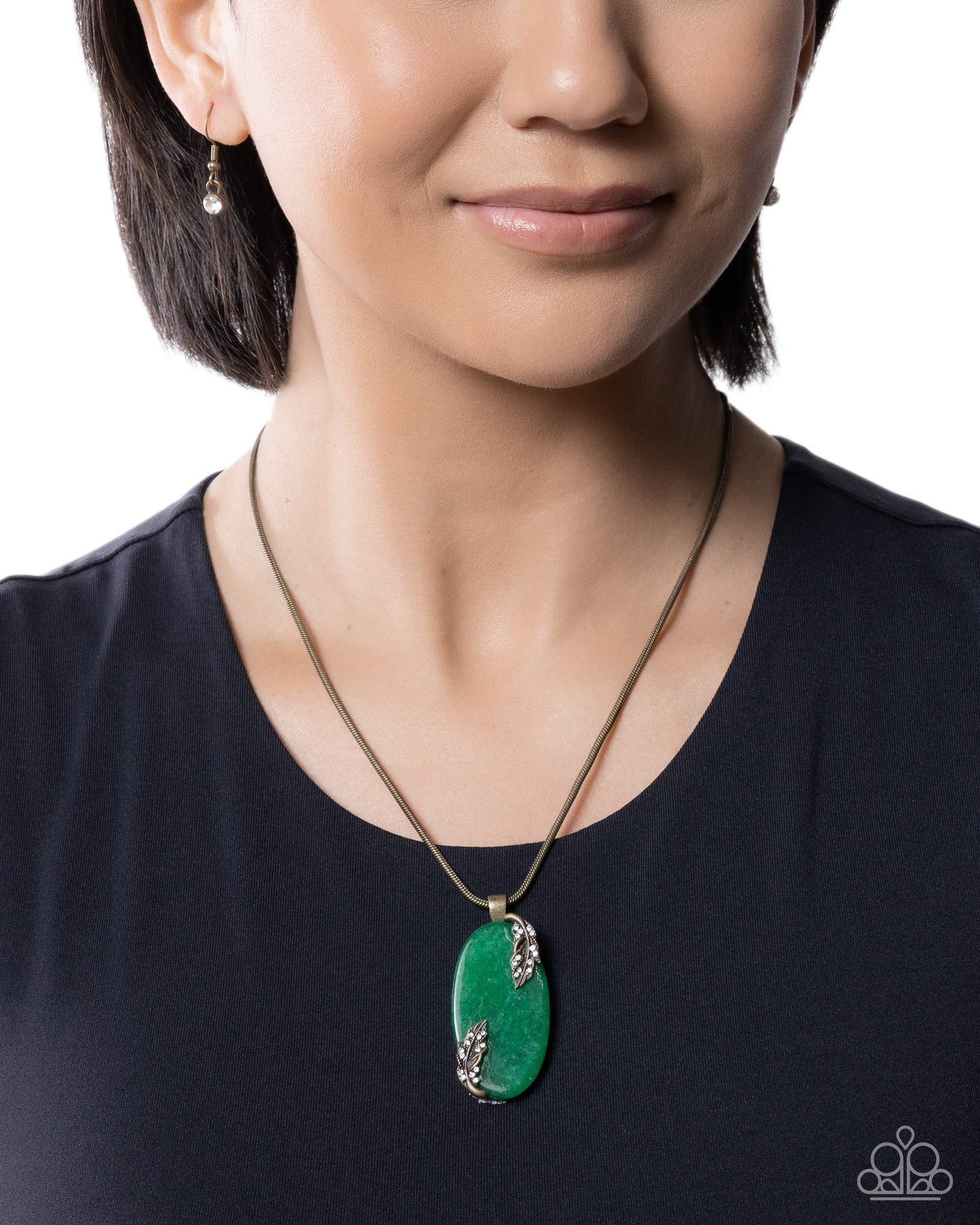 Rustic Roulette - brass - Paparazzi necklace