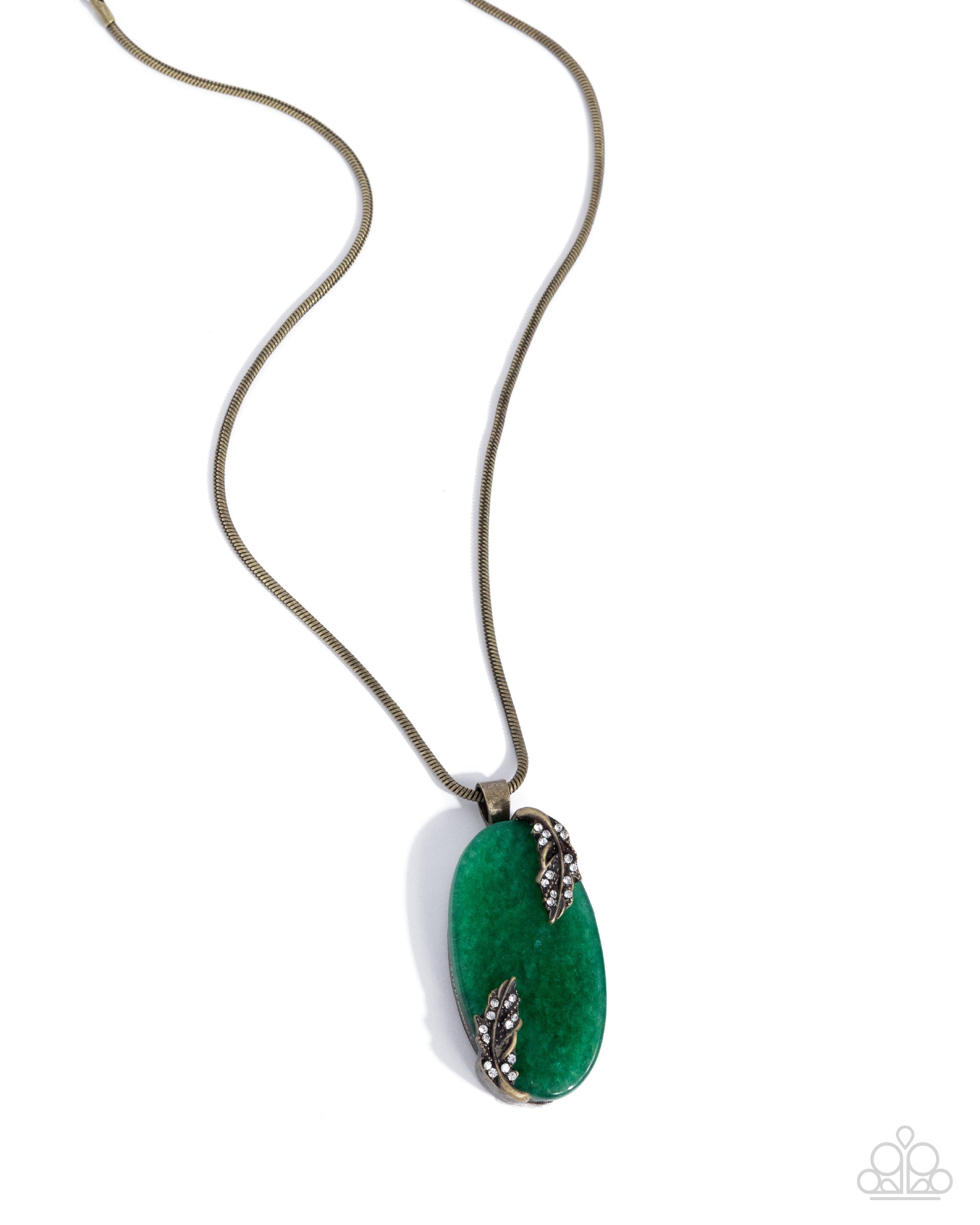 Rustic Roulette - brass - Paparazzi necklace