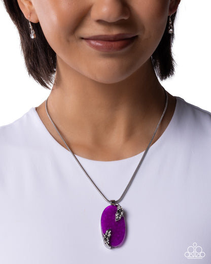 Rustic Roulette - purple - Paparazzi necklace