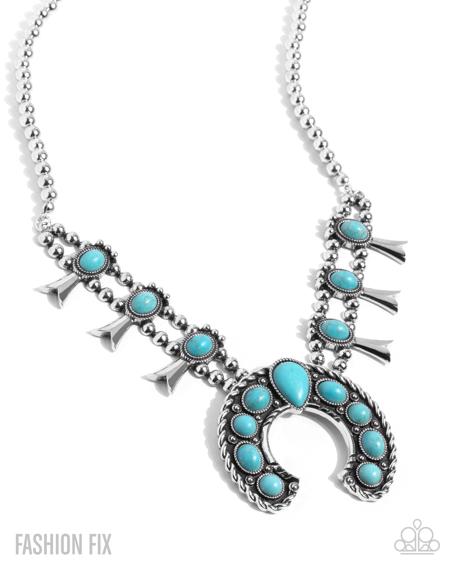 Rustic Route - blue - Paparazzi necklace