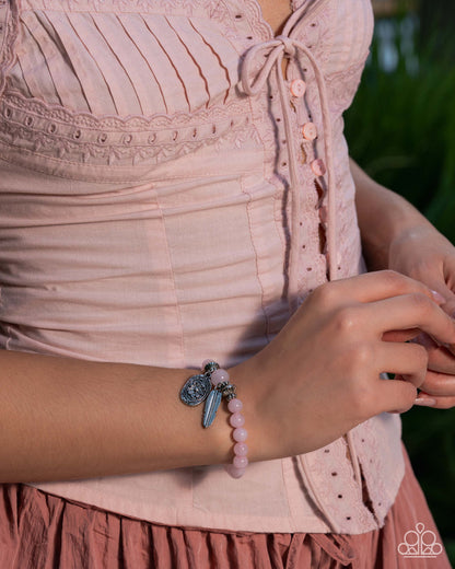 Rustic Rubato - pink - Paparazzi bracelet