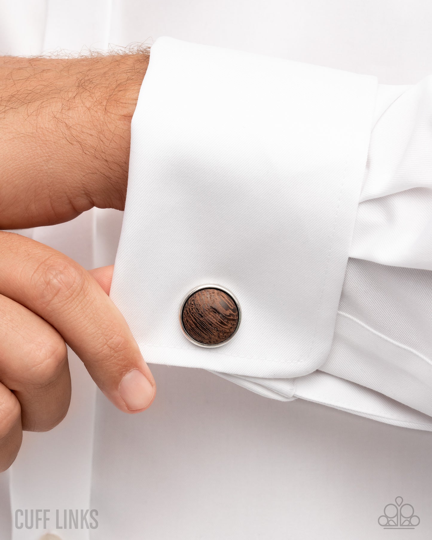 Rustic Runway - brown - Paparazzi MENS cuffinks