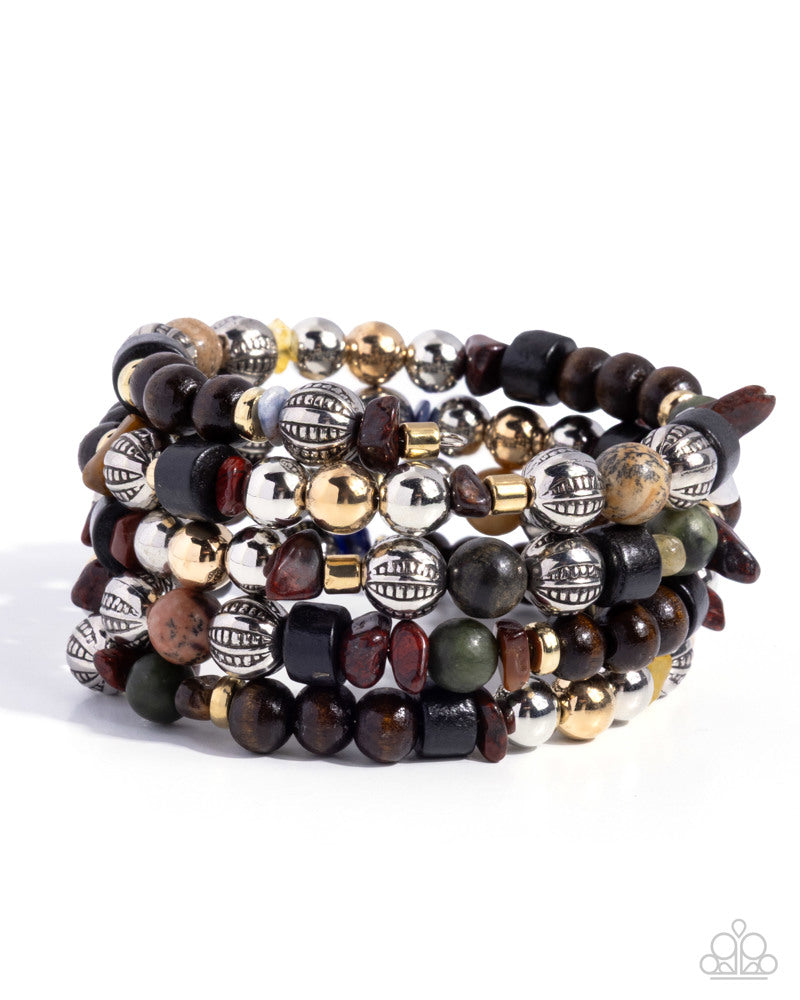 Rustic Reliability - multi - Paparazzi bracelet