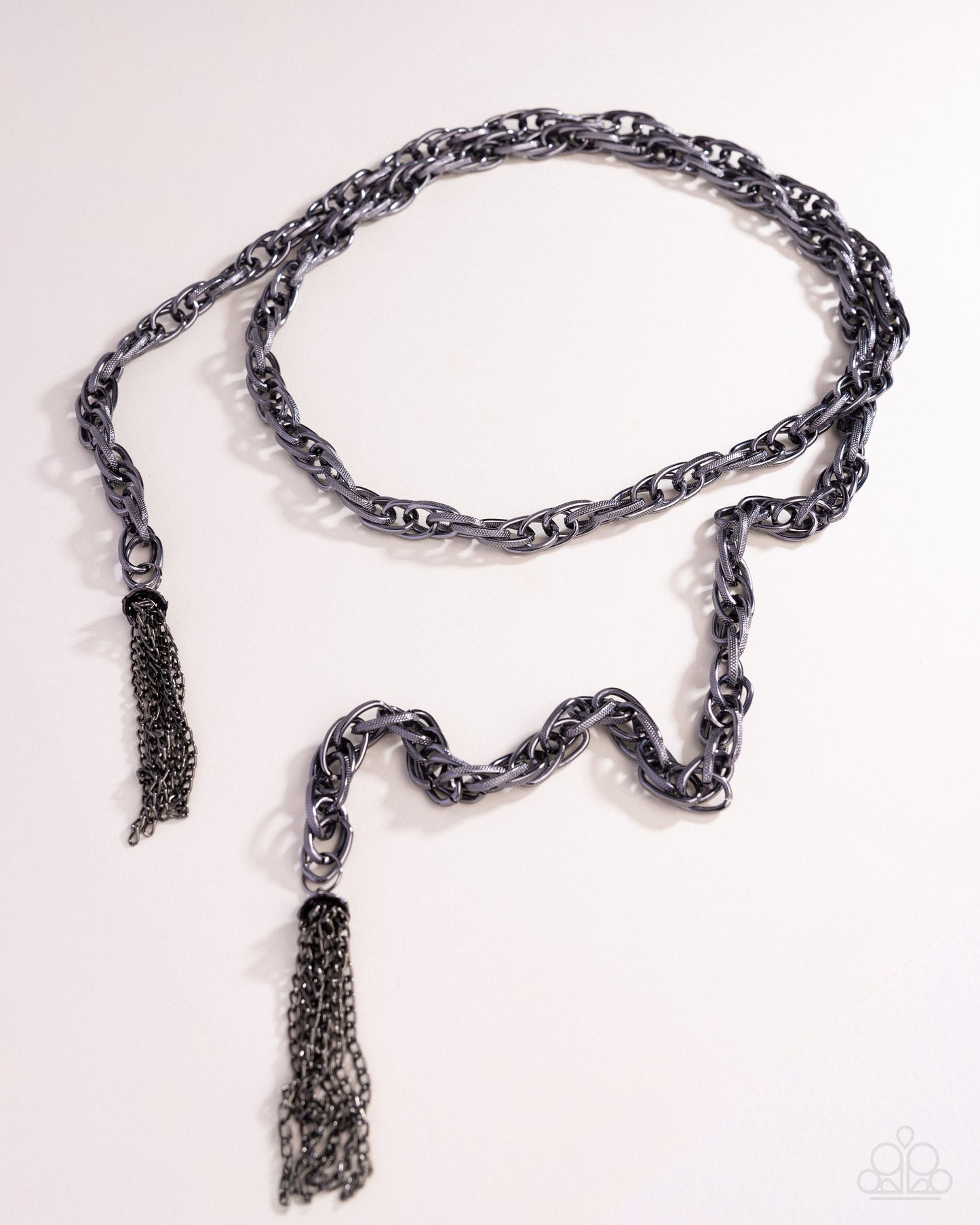 SCARFed for Attention - gunmetal - Paparazzi necklace