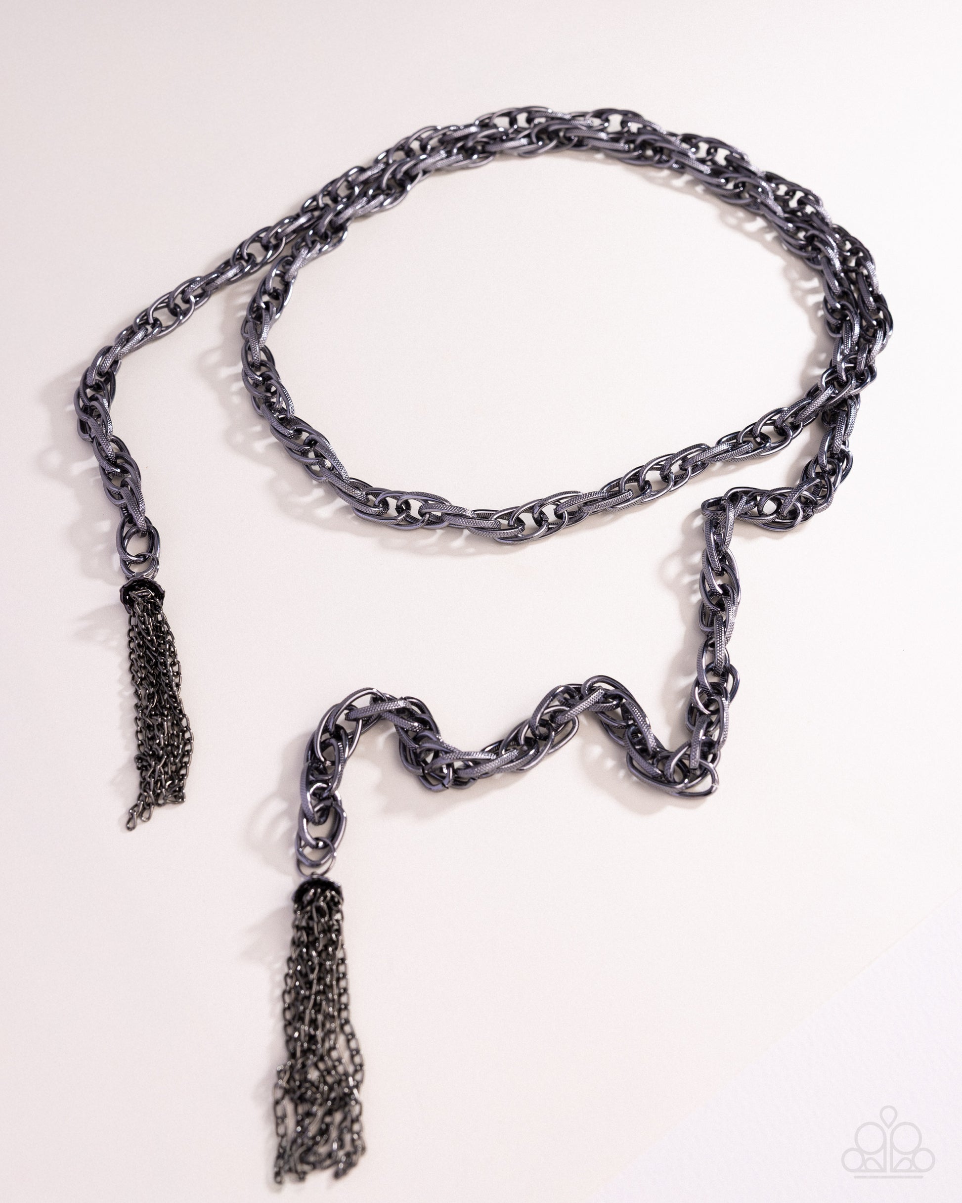 SCARFed for Attention - gunmetal - Paparazzi necklace