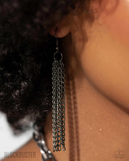 SCARFed for Attention - gunmetal - Paparazzi necklace