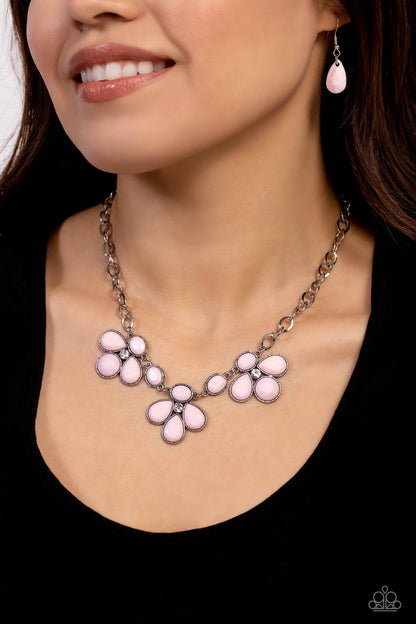 SELFIE-Worth - pink - Paparazzi necklace