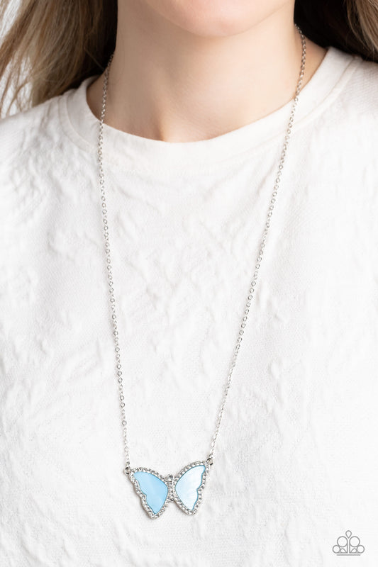 SHELL-bound - blue - Paparazzi necklace