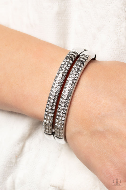 STACKED Up - white - Paparazzi bracelet