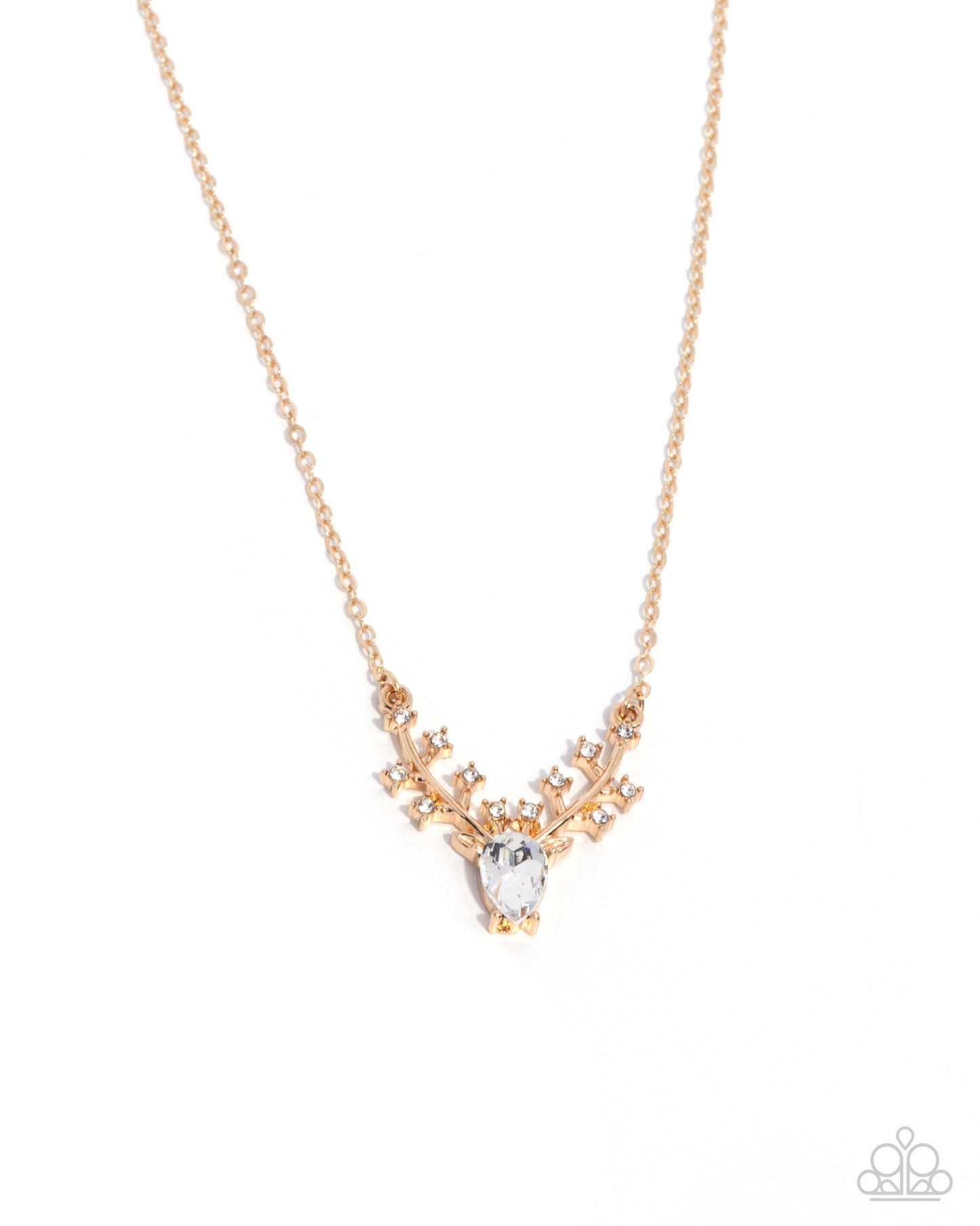 Sacred Stag - gold - Paparazzi necklace