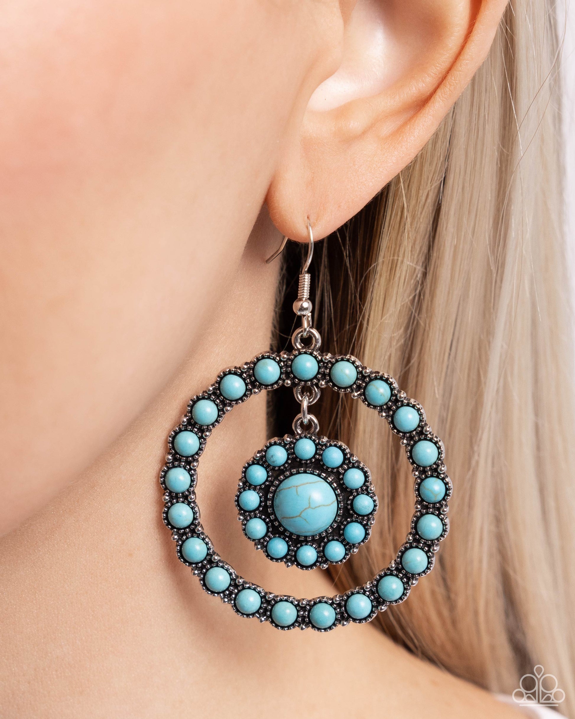 ​Saguaro Sanctuary - blue - Paparazzi earrings