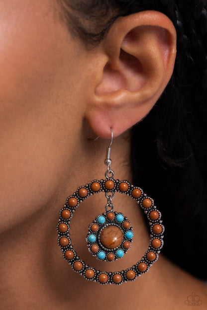 Saguaro Sanctuary -brown - Paparazzi earrings