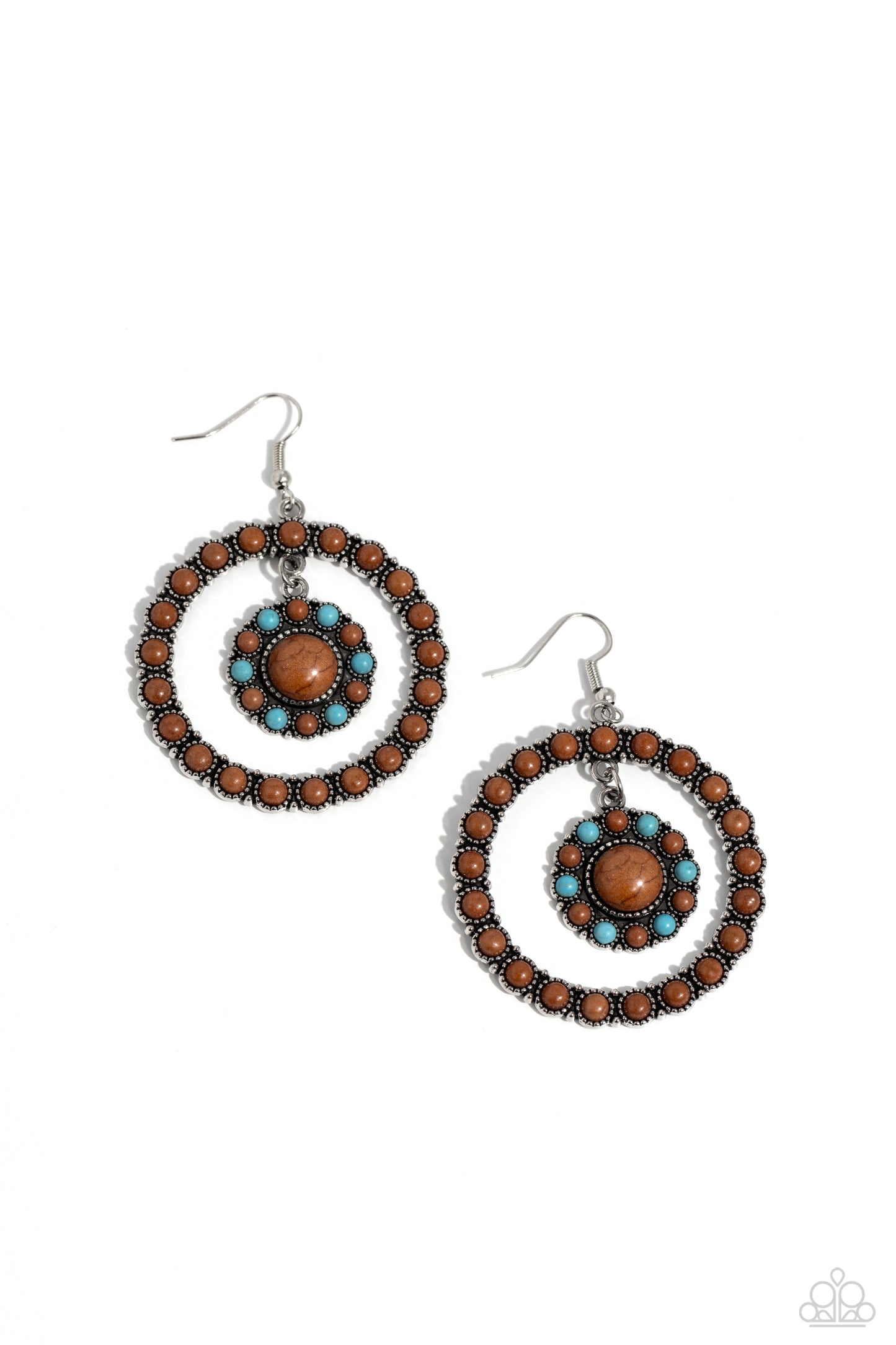 Saguaro Sanctuary -brown - Paparazzi earrings