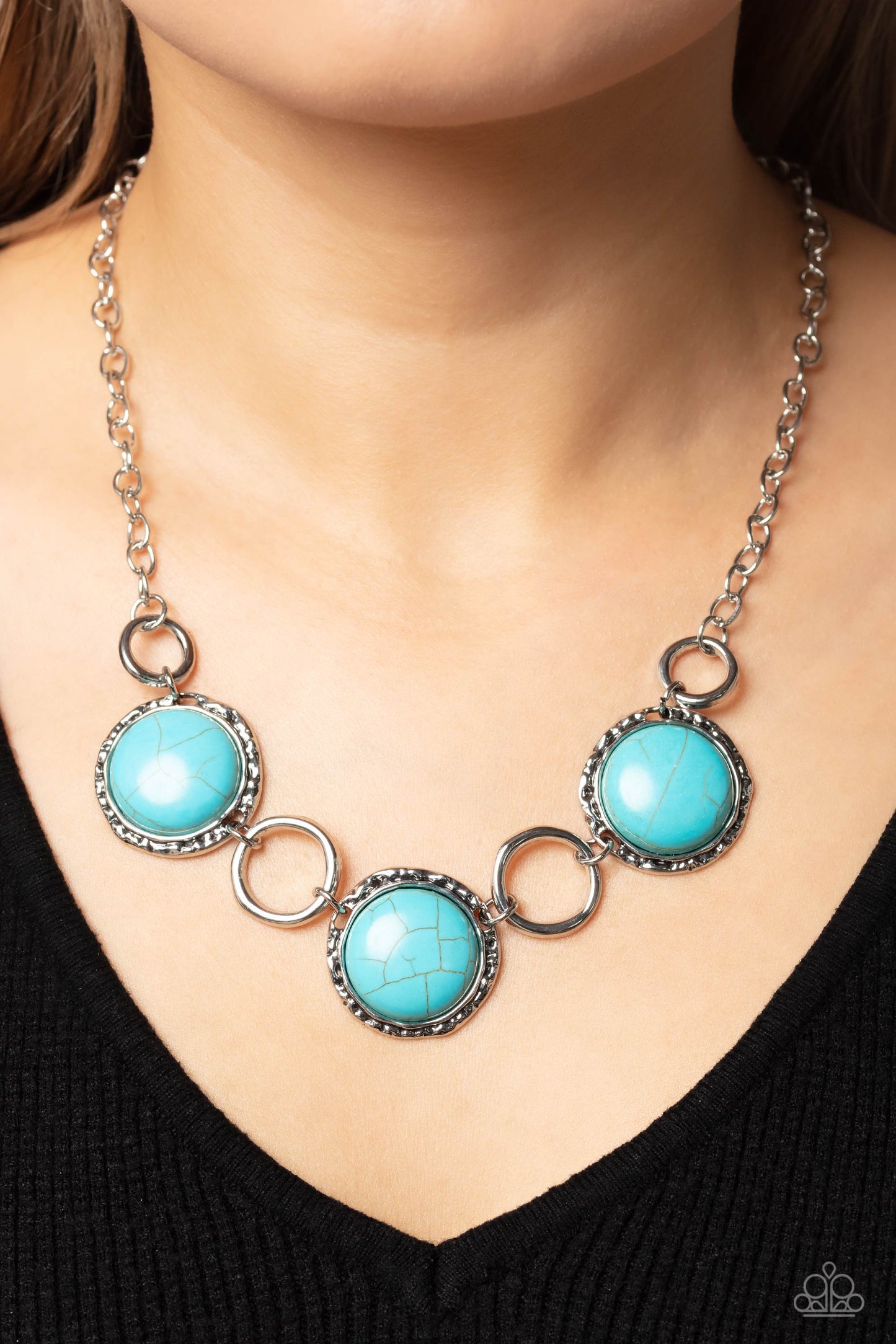 Saharan Scope - blue - Paparazzi necklace